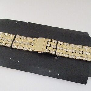 COACH - Crystal Watch Strap Gold Tone